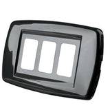 Placca in Tecnopolimero 3 Fori con Supporto per Scatole Rettangolari – Antracite | POLYPOOL Polypool