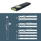 Torcia LED Appendibile 4 Facce – 140 Lumens (Lanterna/Luce da Campeggio) Avidsen