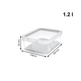 Set 3 Organizzatori Frigo cauma Rotho (2 x 1,2 l + 1 x 2,6 l) - Stokkisti In Brescia