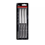 Coltelli bistecca Kaimano 1023378 Premium Lama denti fini lama11.5cm/lungh.22.5cm Nero 3pz Kaimano