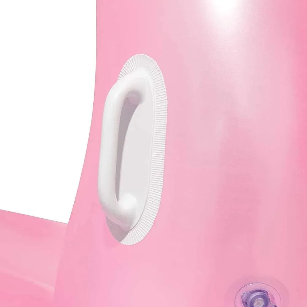 BESTWAY Fenicottero Gonfiabile Luxury (173x170 cm) – Maxi Cavalcabile da Piscina con Maniglie Rinforzate per Adulti e Bambini Bestway