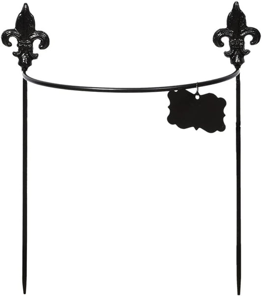 Esschert Design Supporto Semicircolare Invecchiato per Piante RAMPICANTI – Tutore Decorativo (Misura Media) Esschert Design