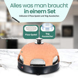 Forno Pizza Emerio PO-115984 con Cupola in Terracotta - 6 Persone