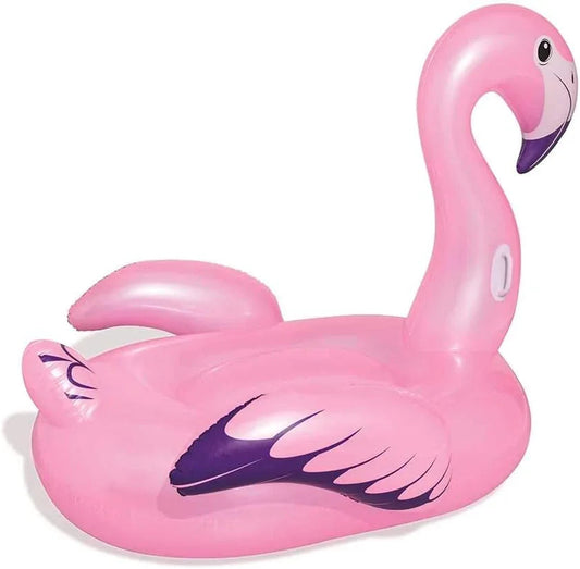 BESTWAY Fenicottero Gonfiabile Luxury (173x170 cm) – Maxi Cavalcabile da Piscina con Maniglie Rinforzate per Adulti e Bambini Bestway