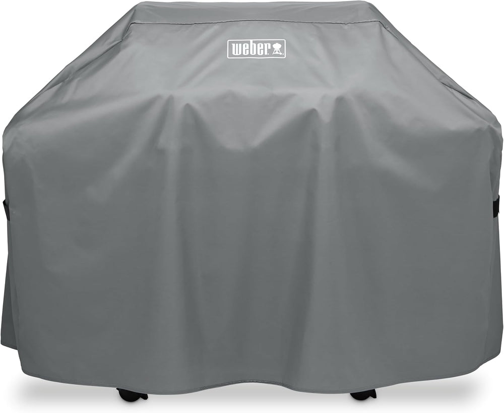 WEBER Custodia Premium Barbecue Copertura (Art. 7179) – Affumicatore per Barbecue a Gas o Carbone (Grigio) Weber