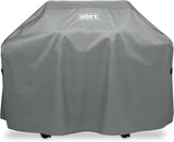 WEBER Custodia Premium Barbecue Copertura (Art. 7179) – Affumicatore per Barbecue a Gas o Carbone (Grigio) Weber