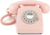 GPO Retro 746 Rotary Pink – Telefono fisso vintage rosa con quadrante rotante