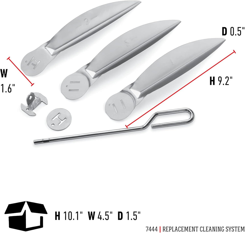 WEBER Kit Sistema di Pulizia One-Touch® (Art. 7444) – Kit di Ricambio per Ceneri e Ventilazione per BBQ a Carbone Ø 57 cm Weber