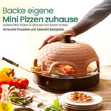 Forno Pizza Emerio PO-115984 con Cupola in Terracotta - 6 Persone