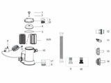 Bestway Set Ricambi Coperchio, Valvola di Sfiato e Guarnizione per Pompe Filtro Flowclear