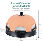 Forno Pizza Emerio PO-115984 con Cupola in Terracotta - 6 Persone