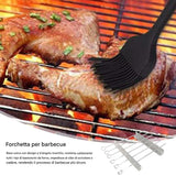 WEBER (Compatibile) Porta Spiedini e Kebab in Acciaio Inox – Supporto Alzato e Riutilizzabile per Cottura Uniforme sul Grill Generico