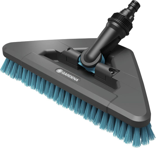 Gardena Idrospazzola Cleansystem Hard Flex 18814-20 - Spazzola Triangolare per Superfici Robuste