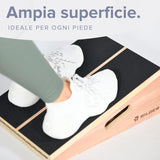 BILDER Slant Board Tavola Inclinata Regolabile in Legno per Allungamento Polpacci - 40 x 32 x 15 cm