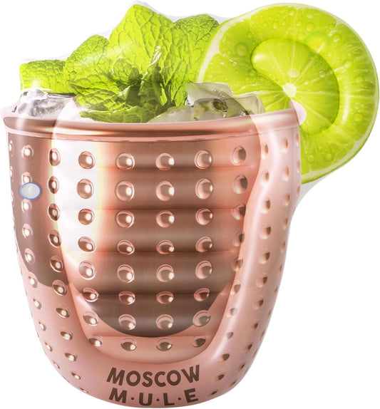 BESTWAY Materassino Gonfiabile Moscow Mule 3D (173x160 cm) – Maxigalleggiante a Forma di Cocktail Esclusivo per Feste in Piscina Bestway