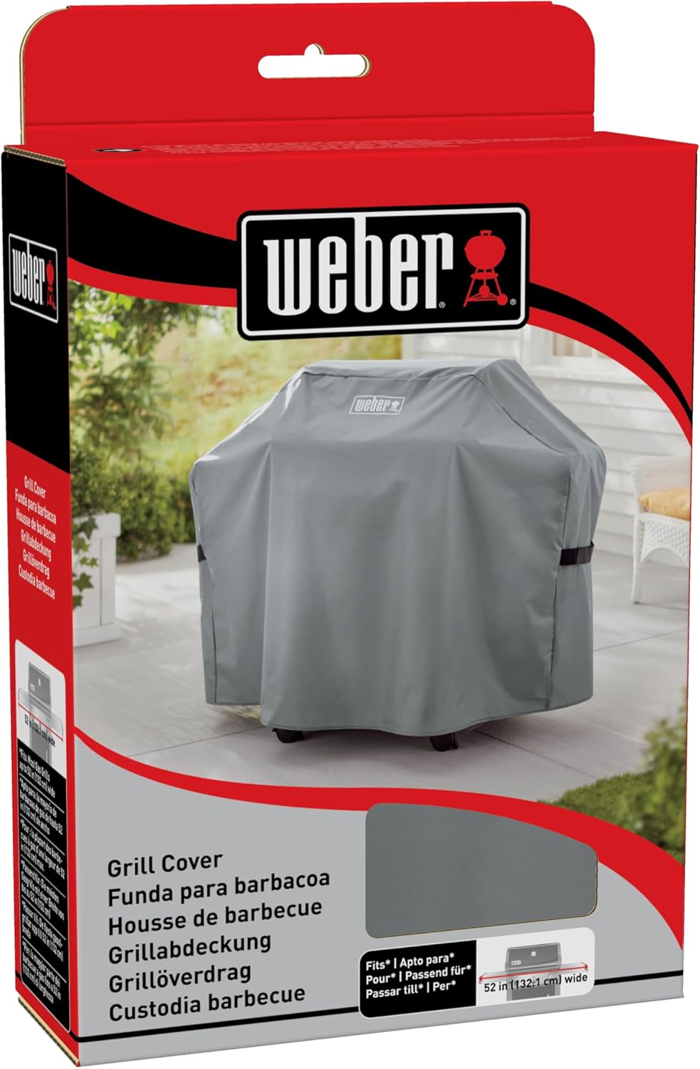 WEBER Custodia Premium Barbecue (Art. 7178) – Borsa Organizzatore Portatile in Tessuto (Grigio) Weber