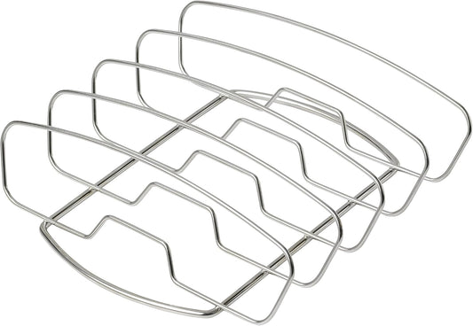 WEBER (Compatibile Dancook) Supporto Multiuso in Acciaio Inox per Costine e Arrosti – Porta-Costine Reversibile per Cottura Verticale (Art. 120 141) Generico