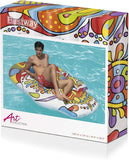 Bestway 43194 Isola Gonfiabile Mexi-Skull - Materassino Teschio Messicano (193 x 141 cm)