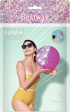 BESTWAY Pallone da Spiaggia Glitter Fusion da 41 cm – Design Trasparente con Paillettes Scintillanti (Oro o Rosa) per Piscina e Mare Bestway