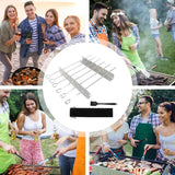 WEBER (Compatibile) Porta Spiedini e Kebab in Acciaio Inox – Supporto Alzato e Riutilizzabile per Cottura Uniforme sul Grill Generico