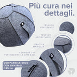BILDER Cover per Palla Pilates e Fitness in Feltro di Lana per Gym Ball 65 cm - 65 x 65 x 65 cm