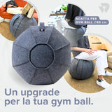 BILDER Cover per Palla Pilates e Fitness in Feltro di Lana per Gym Ball 65 cm - 65 x 65 x 65 cm