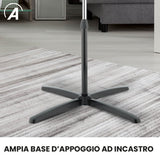 Ardes AR5ST40PN STEELO 40PN Ventilatore a Piantana 40 cm - Altezza Regolabile 100-120 cm