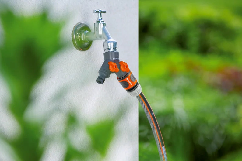 Distributore a 2 vie GARDENA 33,3 mm (G 1") e 26,5 mm (G 3/4") - Art. 940-20 Gardena