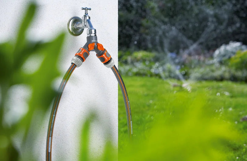 Distributore a 2 vie GARDENA 33,3 mm (G 1") e 26,5 mm (G 3/4") - Art. 940-20 Gardena