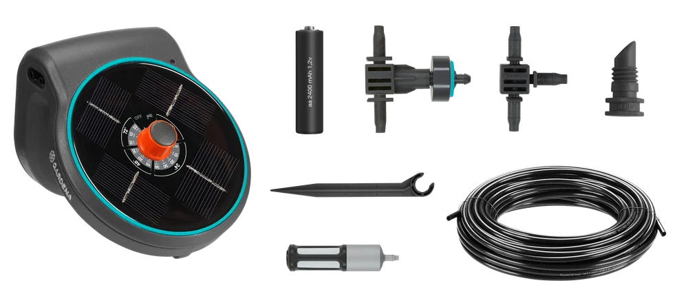 GARDENA AquaBloom: Set di Irrigazione Solare per Balconi e Terrazzi - Art. 13300-20 Gardena