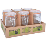 Esschert Design Set 12 Barattoli in Vetro Piccoli (Taglia S) con Tappo a Chiusura Flip-Top/Meccanica Esschert Design