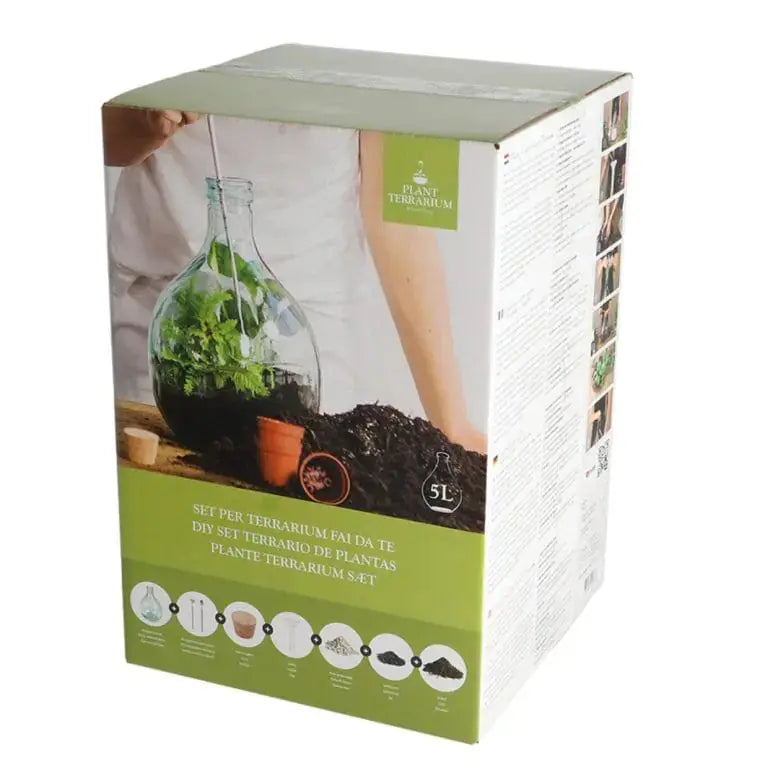 Set per terrario da 5 litri completo di attrezzi, terriccio, pietre e carbone attivo. Bavicchi