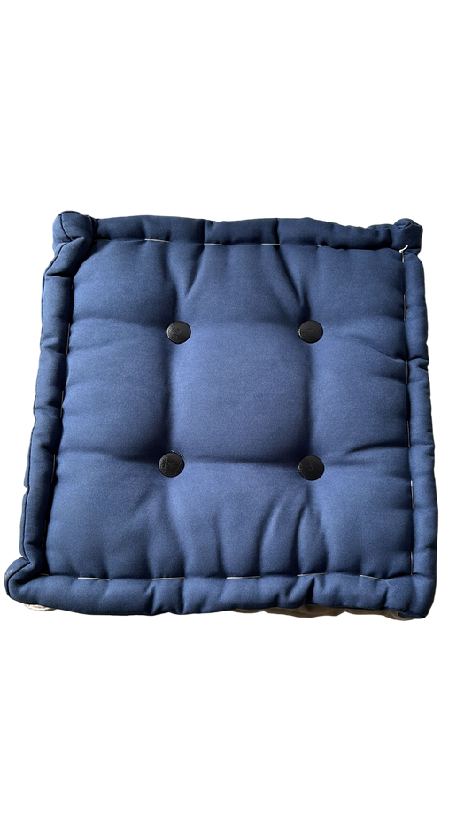 Set 3 Cuscini da Interno 35x35 - 2 Blu e 1 Bianco