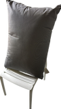Cuscino da Esterno 80x60 Grigio Scuro - Sfoderabili e Idrorepellenti
