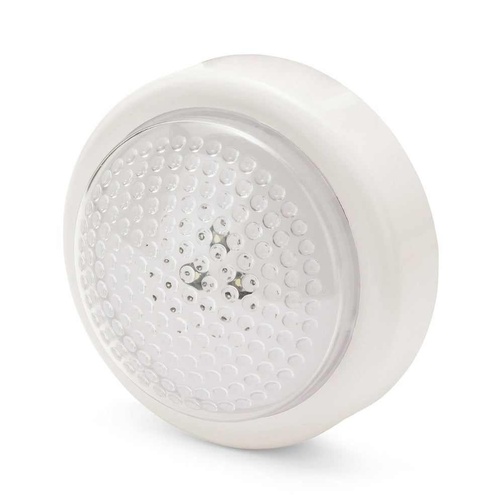 Lampada push con 3 led tonda colore bianco Avidsen