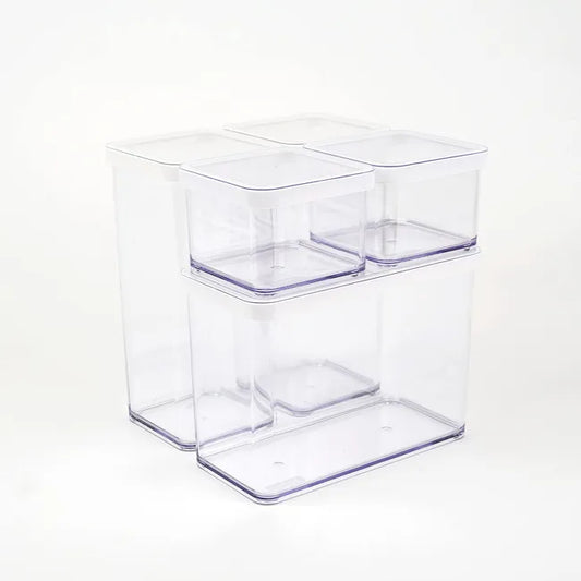 Rotho Loft - Set di 5 Contenitori (2x1,5l + 2x0,5l + 1x2,1l) - Stokkisti In Brescia