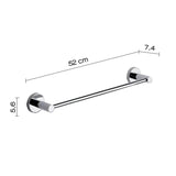 Porta Asciugamani Cromo 45cm - Linea Xoni - Bonomi Bonomi