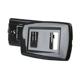 Placca in Tecnopolimero Antiurto 2 Fori Serie “Basic” con Supporto – Antracite | POLYPOOL Polypool