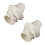 Set 2 Portalampada PolyPool E14 con Ghiere – Bianco Polypool