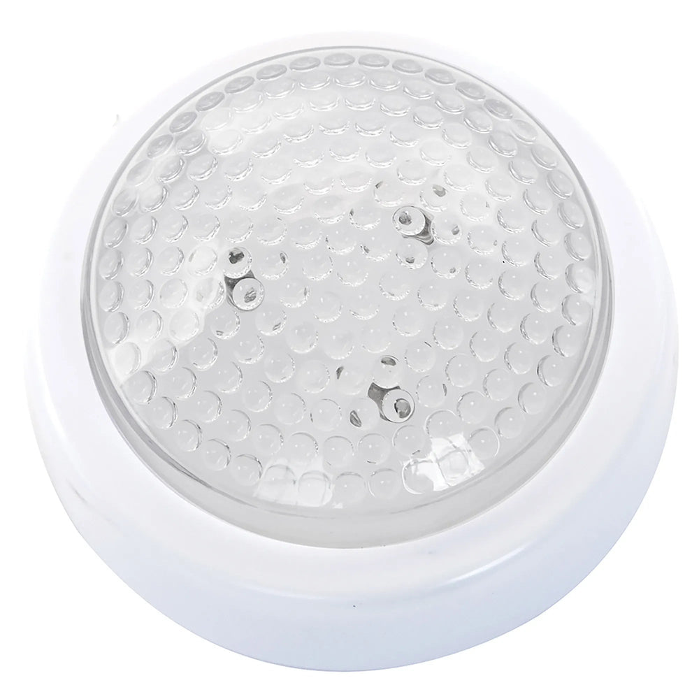 Lampada push con 3 led tonda colore bianco Avidsen