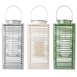 Esschert Design Lanterna Porta Tealight in Metallo 17,7x22,7x40,3 cm – Grande (L) per Illuminazione d'Impatto Esschert Design