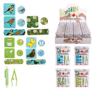 Esschert Design Kit Primo Soccorso – Contenitore in Latta con Cerotti Colorati e Tematici Esschert Design