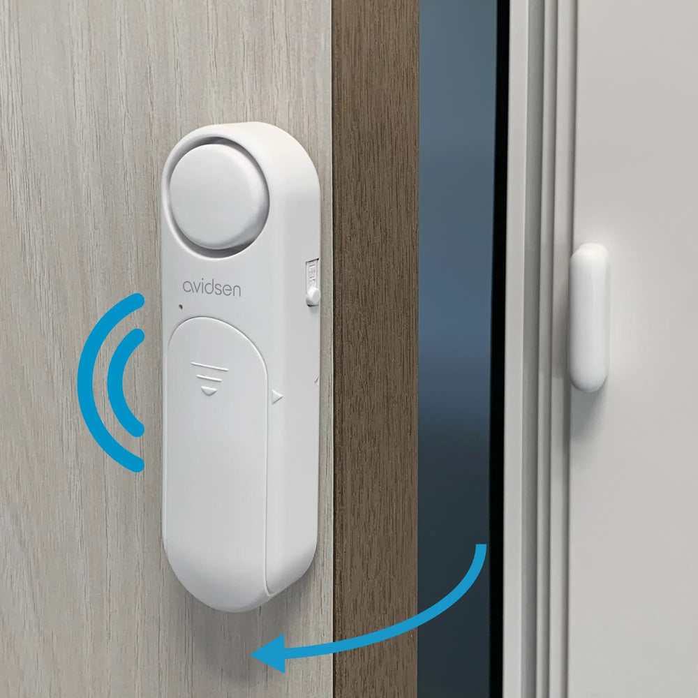Avidsen Mini-Allarme per Porte e Finestre – A Batterie (Sensore Magnetico) Avidsen