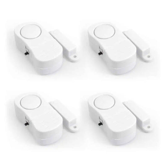 Avidsen Confezione da 4 Mini Allarmi Autonomi per Porte e Finestre - 100324 (18 x 12 x 3 cm)