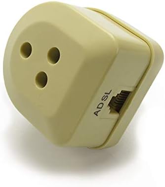 AVIDSEN 112421 – Filtro ADSL Tripolare Beige per Linea Telefonica