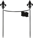 Esschert Design Supporto Semicircolare Invecchiato per Piante RAMPICANTI – Tutore Decorativo (Misura Media) Esschert Design