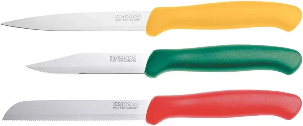 Set 3 Coltelli da Verdura – Lama Affilata e Manico Ergonomico | Kaimano Kaimano
