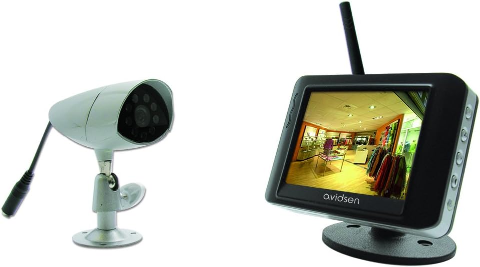 Avidsen 123141 Sistema di Videosorveglianza Wireless con Monitor - (25 x 18 x 12 cm)