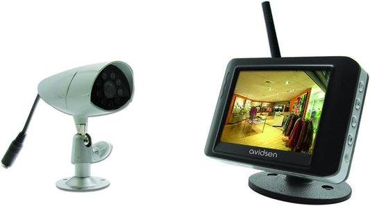 Avidsen 123141 Sistema di Videosorveglianza Wireless con Monitor - (25 x 18 x 12 cm)