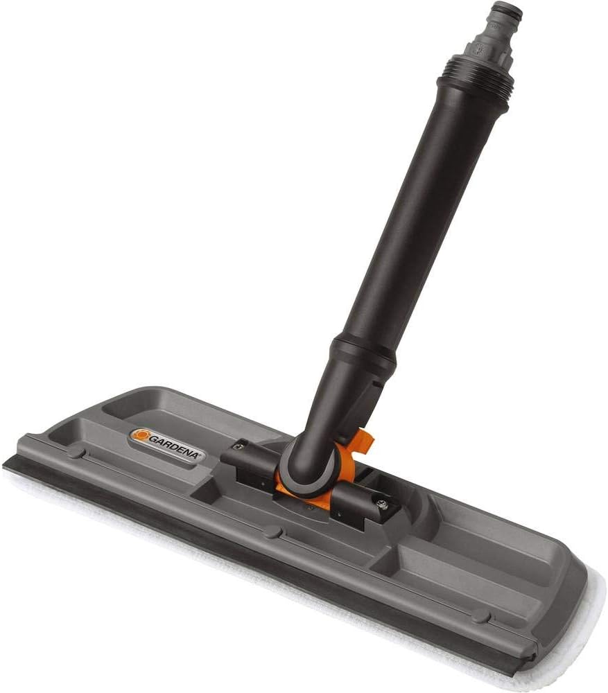 GARDENA Cleansystem Lavavetri con Spatola e Panno in Microfibra - 5564-20